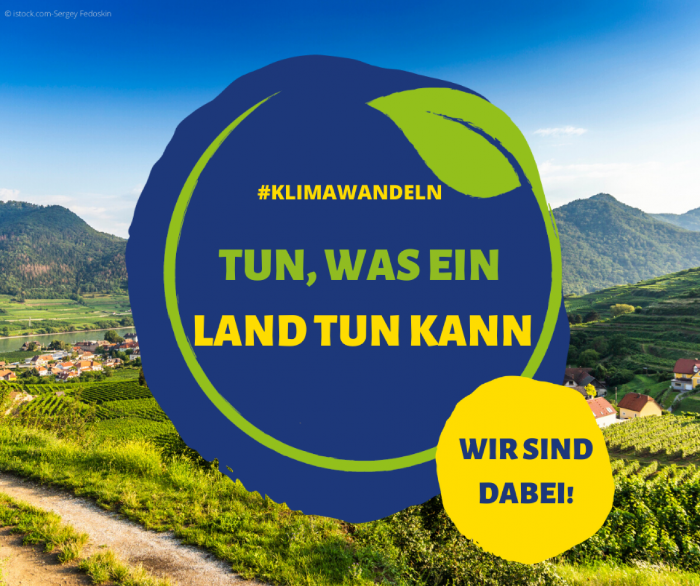 Plakatmotiv mit Logo "Tun was ein Land tun kann"